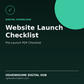 Website Launch Checklist (Digital Download)